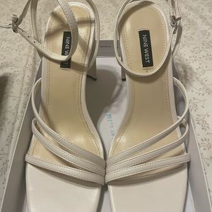 White wedding heel